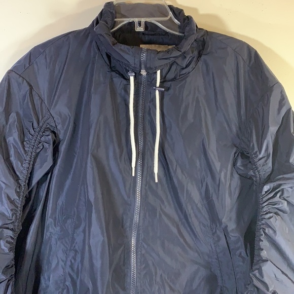 NWOT. Boho ASOS 0 Black Oversized Full Zip Drawstring Jacket. - Picture 4 of 11